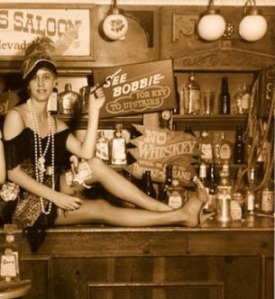 Tattoos and shaved heads are gateway drugs to saloon life in the 1800s. 